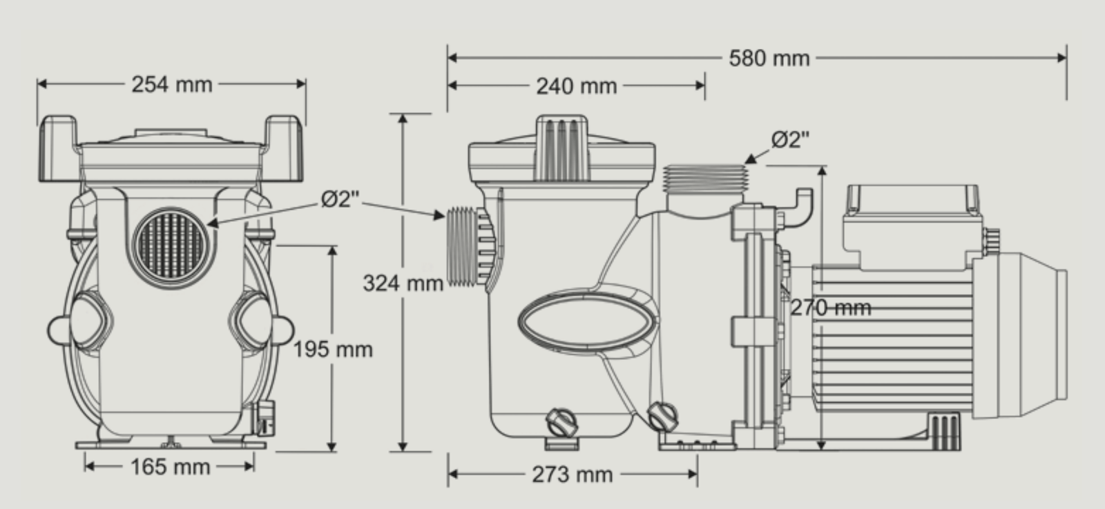 Bomba de Filtração FloPro e3 100 EU - IOT-POOL