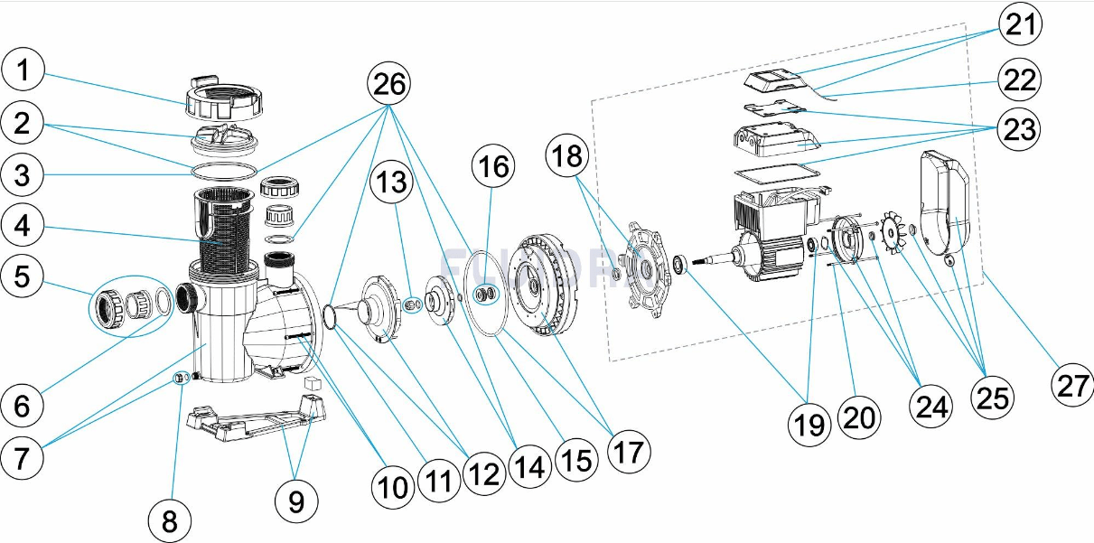 BOMBA VICTORIA PLUS SILENT VS - Recambios - IOT-POOL