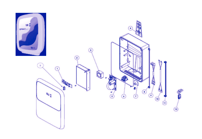 Eletrolise de Sal QP SALT BRIGHT UNO (modelos depois de 2020) - recambios - IOT-POOL