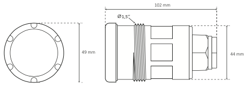 Projetores Tubolares LED - 1,5" - IOT-POOL