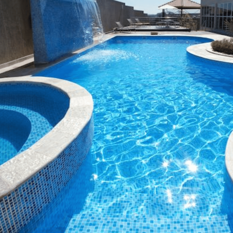 Revestimento Vítreo MIX DE AZUIS 2m2 - IOT-POOL