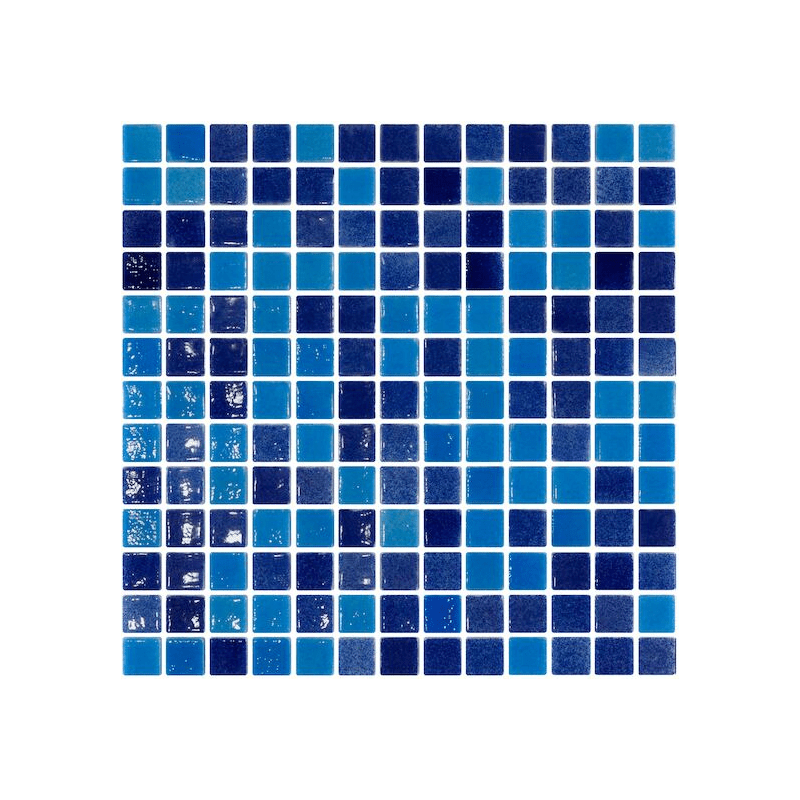 Revestimento Vítreo MIX DE AZUIS 2m2 - IOT-POOL