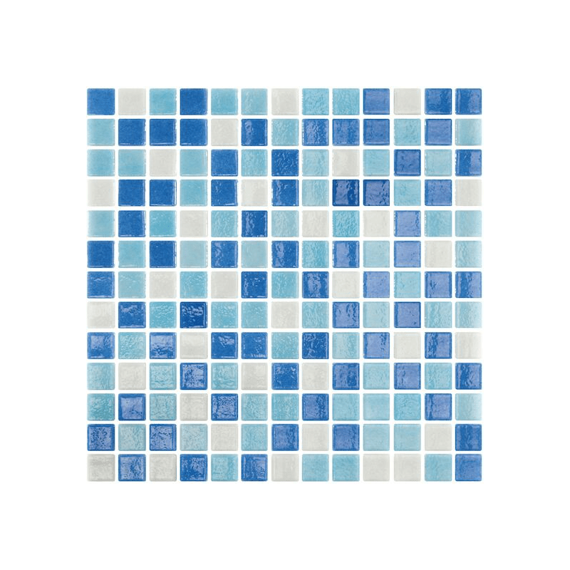 Revestimento Vítreo MIX DE AZUIS 2m2 - IOT-POOL