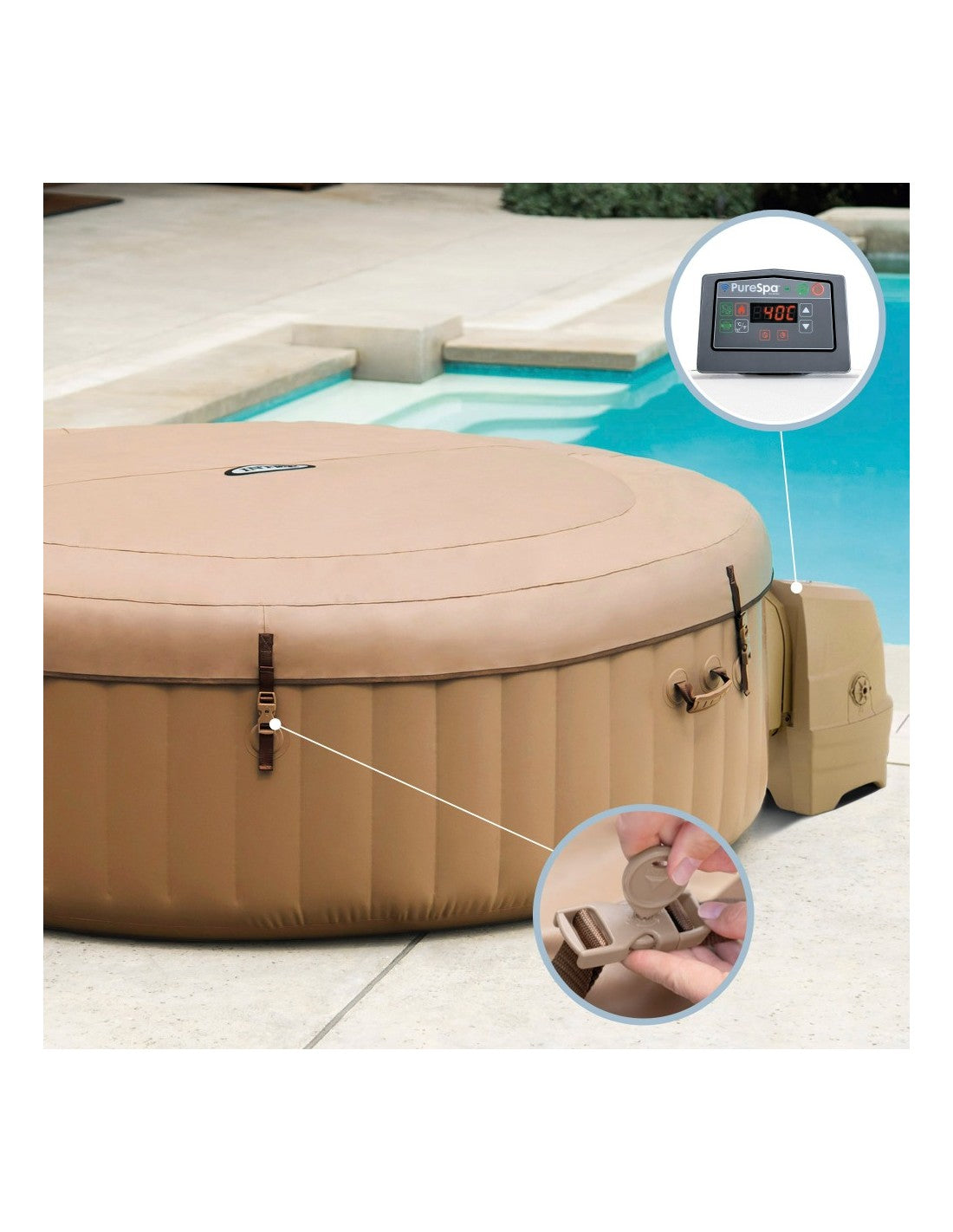 SPA Insuflável PureSpa Bubble HWS 800