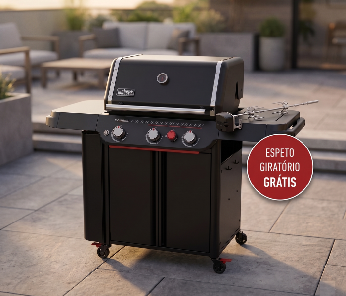 Grelhador a gás Genesis E-330WR Stealth Edition Weber