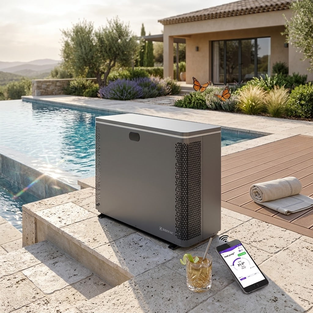 Bomba de calor ZODIAC Z400 iQ INOX Cinza aluminio