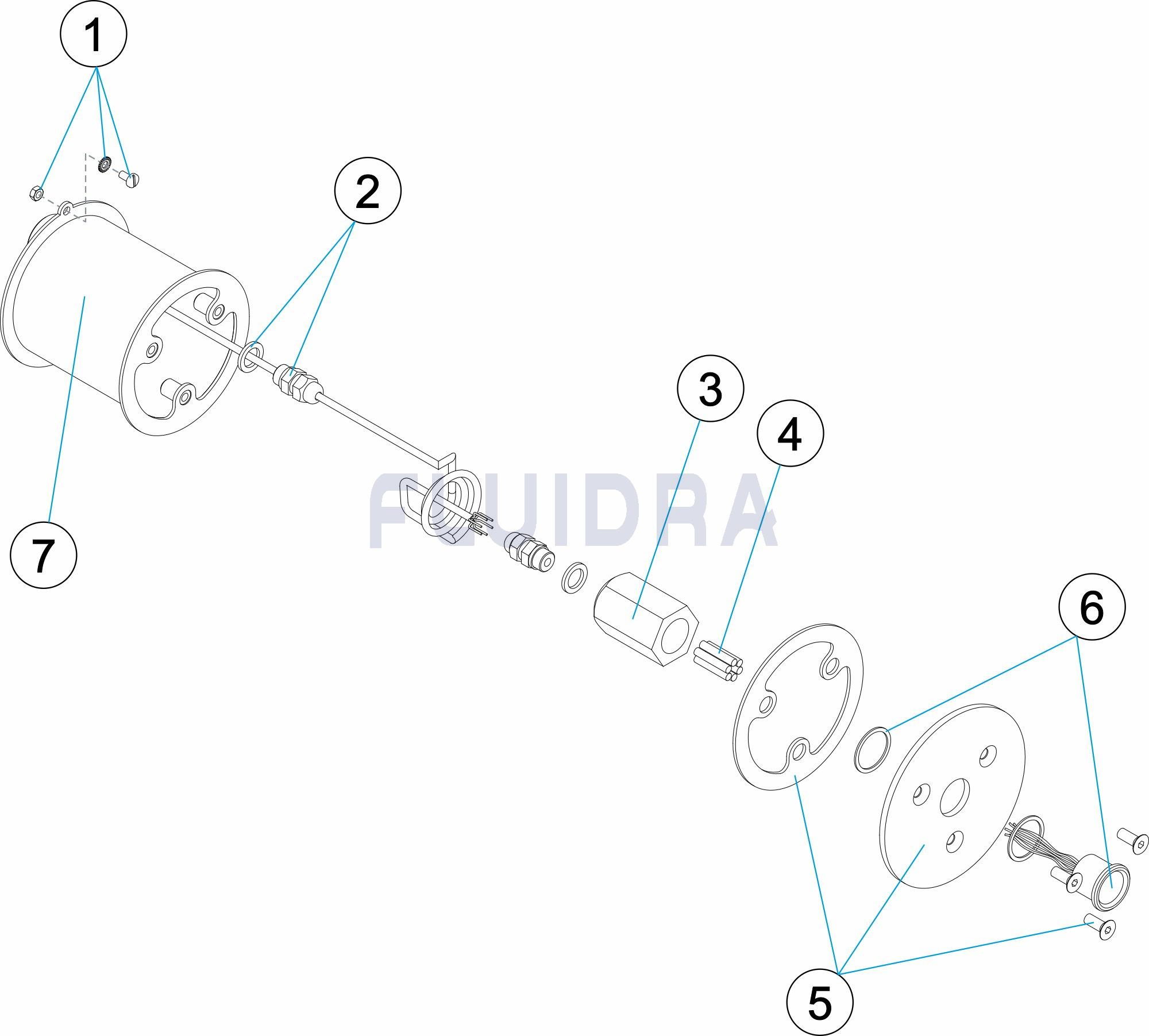 Botão Piezo Eléctrico 2 LEDS (Vermelho + Verde) Recambios
