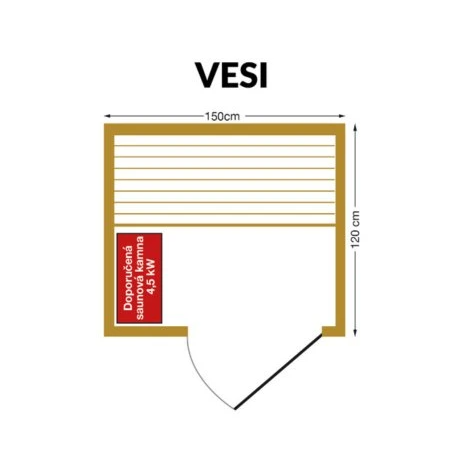 Sauna a vapor Vesi - IOT-POOL