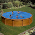 Piscina de aço aspeto madeira Mauritius - IOT-POOL