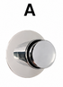 Chuveiro em aço Inox AQA 91ECO