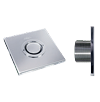 Bocal quadrado com jato de massagem circular Inox AQA-CBIMC