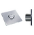Bocal quadrado com jato de massagem circular Inox AQA-CBIMC