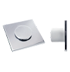 bocal quadrado com fundo Inox AQA-CBF