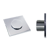 bocal quadrado com fundo Inox AQA-CBF