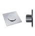 bocal quadrado com fundo Inox AQA-CBF