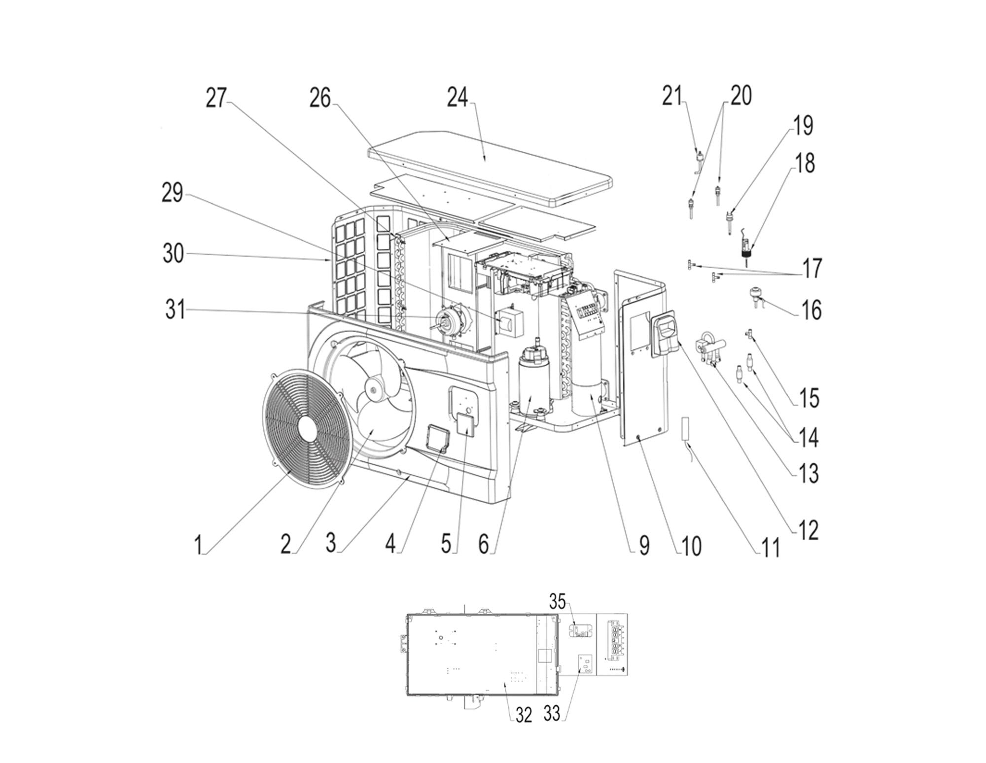 Bomba de Calor I-KONFORT RC FULL-INVERTER - Recambios