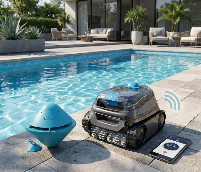 ZODIAC CNX 40 iQ Robot Pool Cleaner Kit + Bcone Pool Alarm