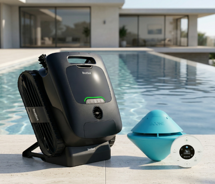 Kit Aspirador Robot AquaSense 2 Ultra Beatbot + Alarme de Piscina Bcone