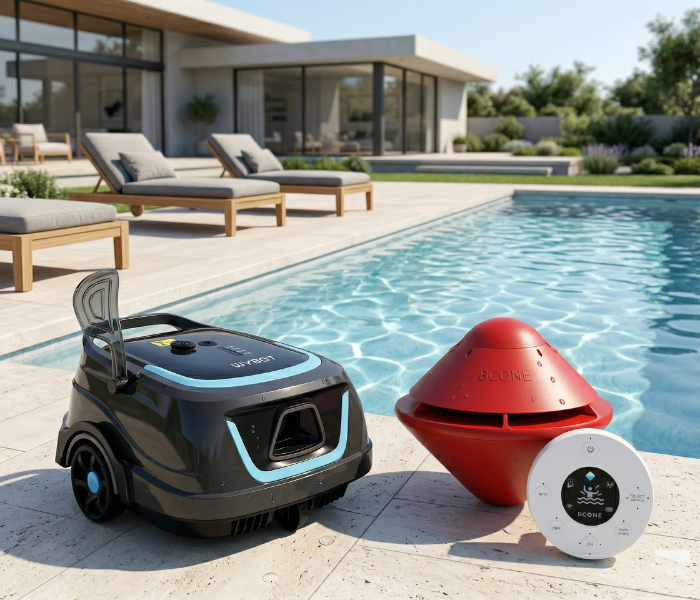 Kit Aspirador de Piscina Spyder Max by WYBOT + Alarma de Piscina Bcone