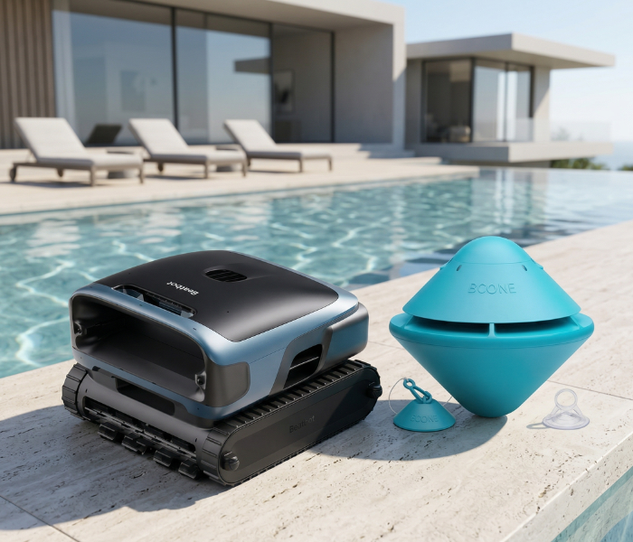 Kit Robot aspirador BEATBOT SORA P7 + Alarme de Piscina Bcone