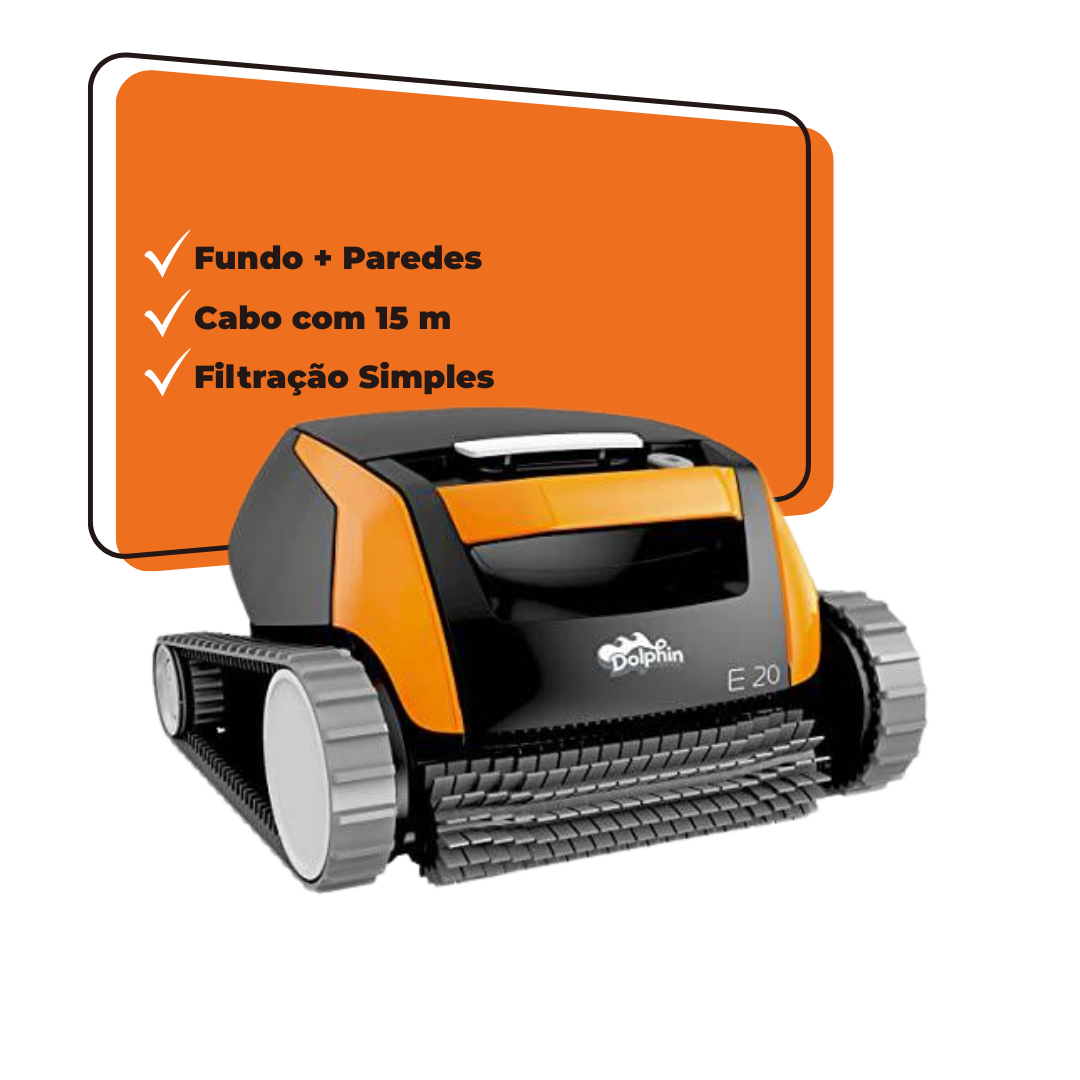Aspirador de Piscina Eléctrico e Automático Dolphin E20 Maytronics - BLACKFRIDAY 2025 EXCLUSIVO E PRIVADO