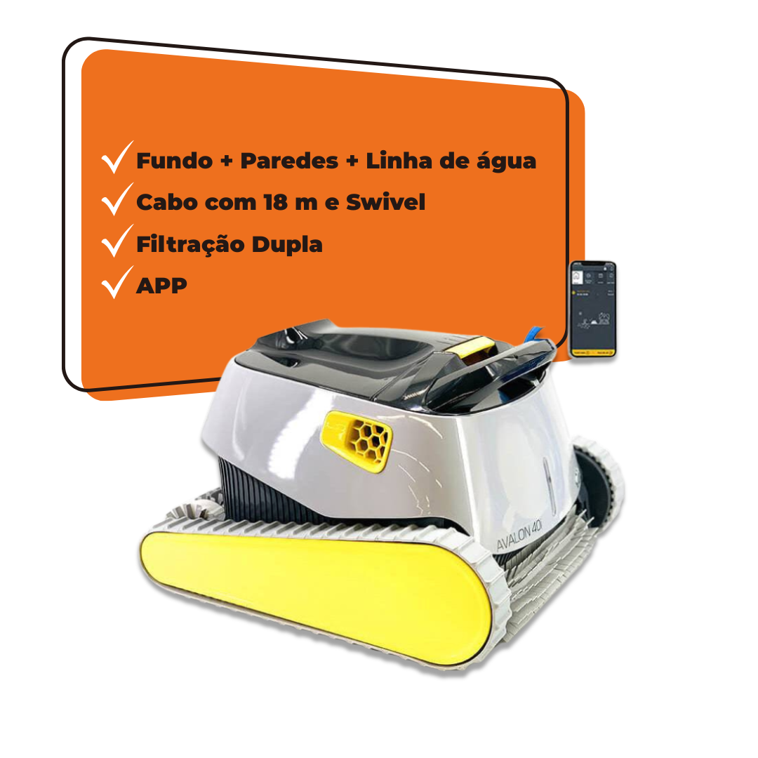 Aspirador de piscina elétrico robot Avalon 40i - BLACKFRIDAY 2025 EXCLUSIVO E PRIVADO