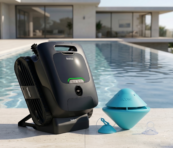Kit Aspirador Robot AquaSense 2 Ultra Beatbot + Alarme de Piscina Bcone