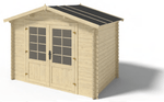 Abrigo de Jardim Elbrus com opção alpendre 322 x 223x 235cm - IOT-POOL