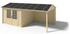 Abrigo de Jardim em madeira Zermatt 295+270 x 295 x 243 cm - IOT-POOL