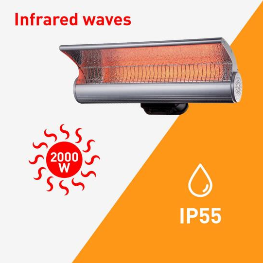 Aquecedor Infravermelho Exterior Sined STUFA 2000w