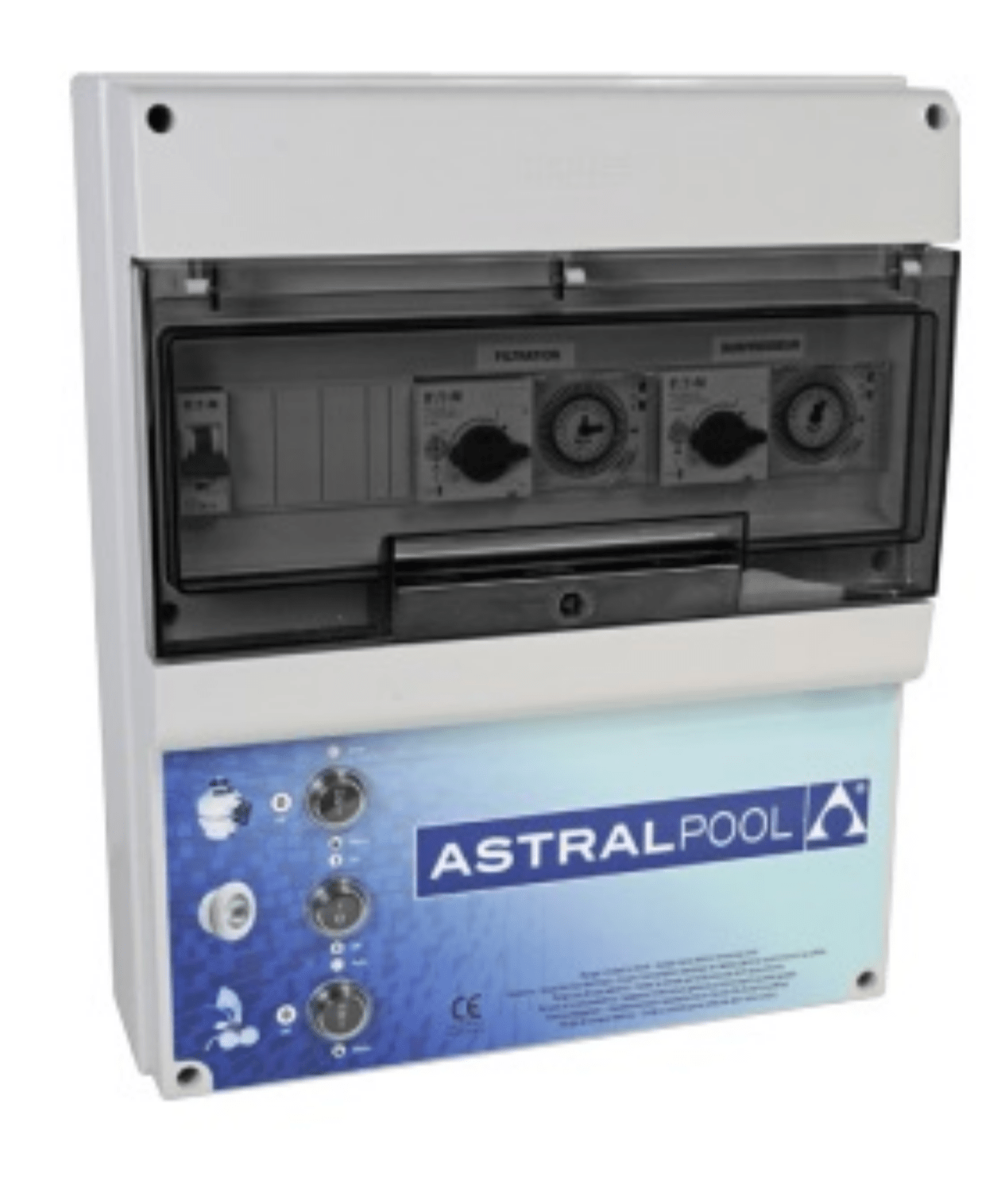 Armario para protecção de 2 bombas e controlo de 2 luzes - Quadro Electrico - IOT-POOL