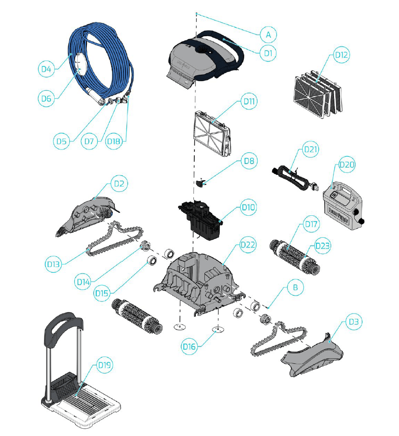 ASPIRADOR DOLPHIN 3 CB MAYTRONICS - recambios