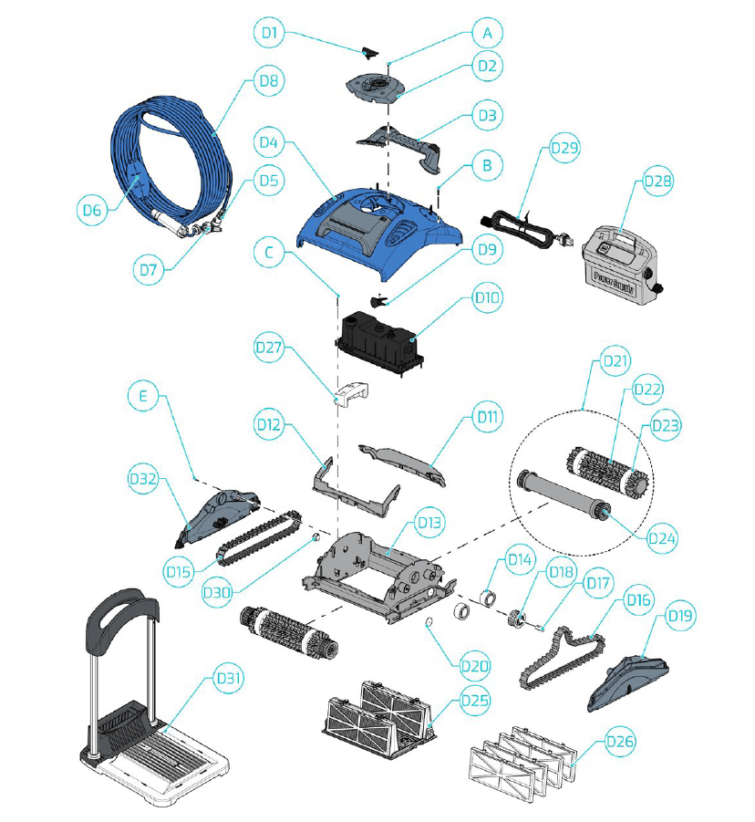 ASPIRADOR DOLPHIN M200 CLI CART. CB MAYTRONICS - recambios