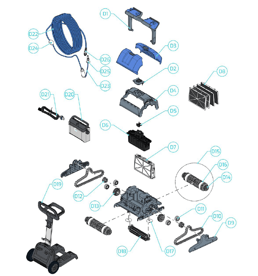 ASPIRADOR DOLPHIN M400 IOT CB MAYTRONICS- recâmbios