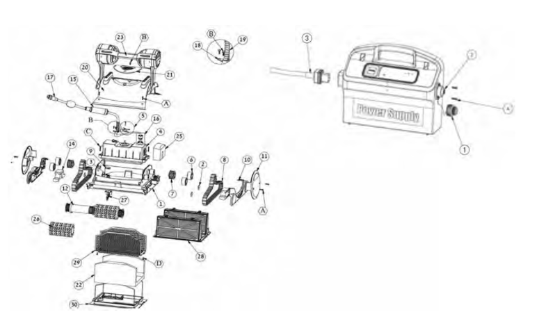 MAYTRONICS EDGE 50 vacuum cleaner - spare parts