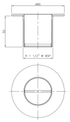 Boca de Impulsão e Aspiração - Inox / Latão - IOT-POOL