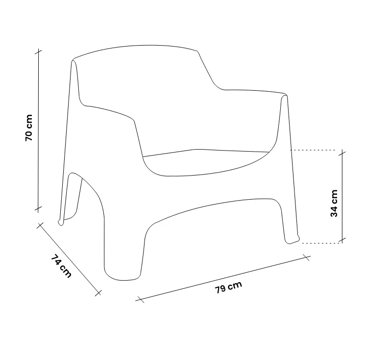 Cadeirão IBIZA BICA