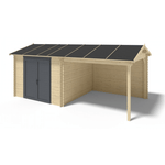 Tuinhuis Aluminium deuren 300 x 300 + 280 cm