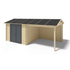 Tuinhuis Aluminium deuren 300 x 300 + 280 cm