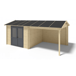 Tuinhuis Aluminium deuren 300 x 300 + 280 cm