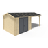 Tuinhuis Aluminium deuren 300 x 300 + 280 cm