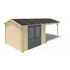 Tuinhuis Aluminium deuren 300 x 300 + 280 cm