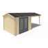 Tuinhuis Aluminium deuren 300 x 300 + 280 cm