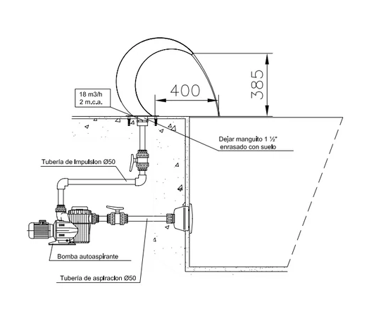 Cascata Residencial A-350 e A-500 - IOT-POOL