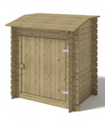 Caseta Garden Cabinet em madeira para local técnico de piscina - IOT-POOL