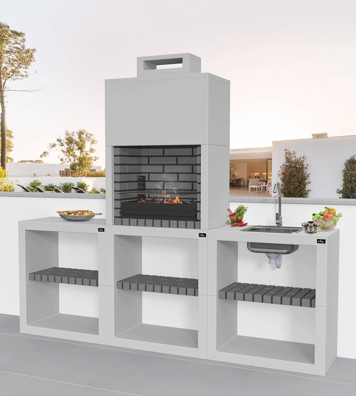 Churrasqueira Modular Moderna Gama Maia - IOT-POOL