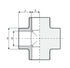 Cruzeta colar PVC PN16 - IOT-POOL