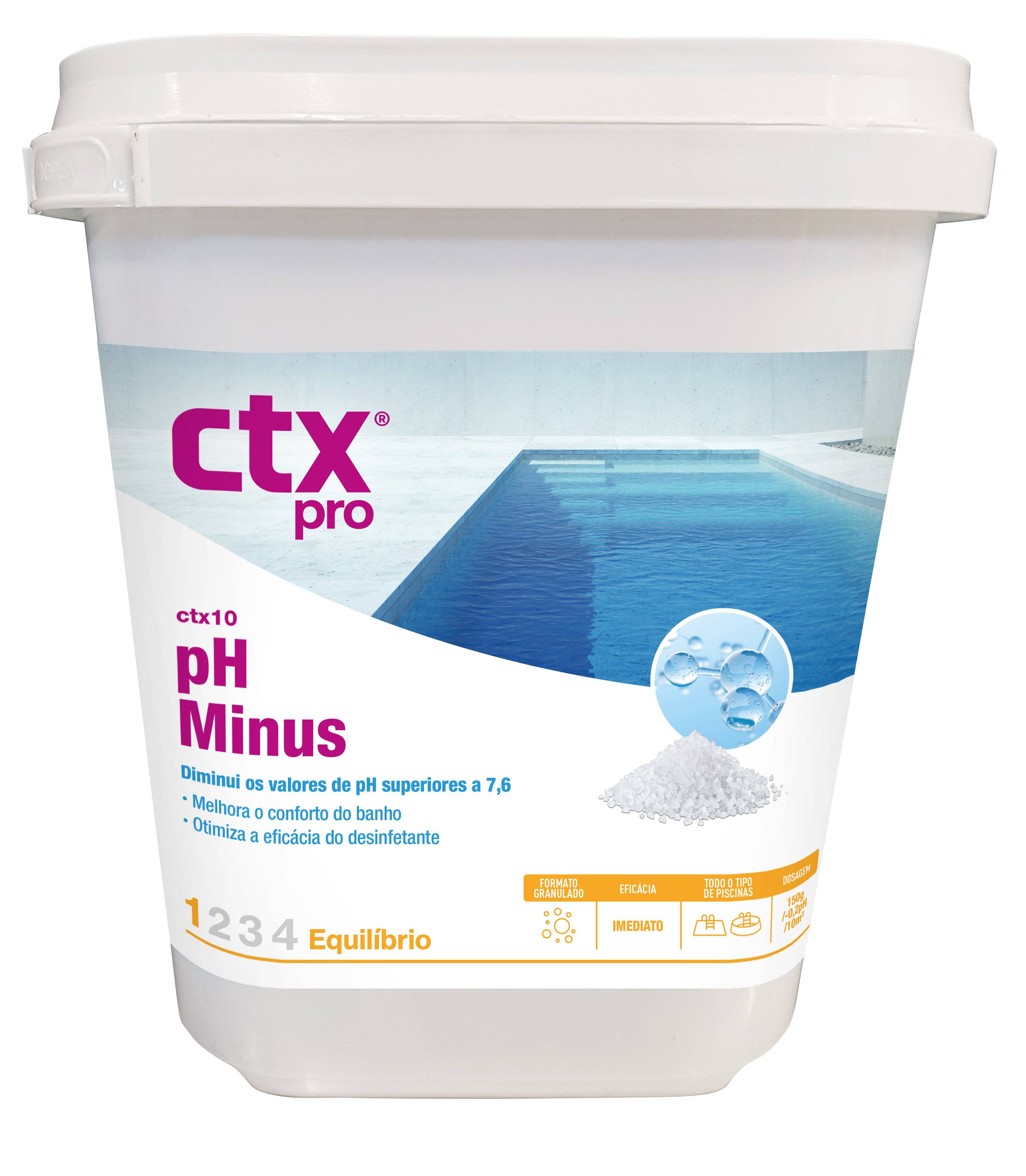 CTX-10 pH- (pH menos) Sólido - Dosagem: 1,5Kg-->100m3 - IOT-POOL