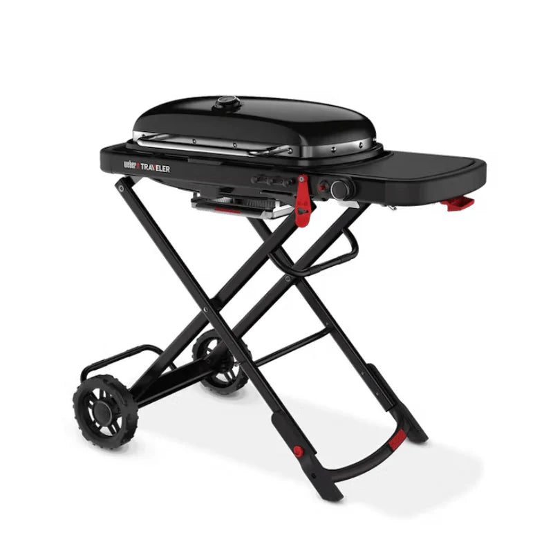 Kit Grelhador a Gás Traveler Stealth Edition + Lâmpada flexível e acoplável Weber