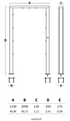 Ponte de duche Inox AQA 119